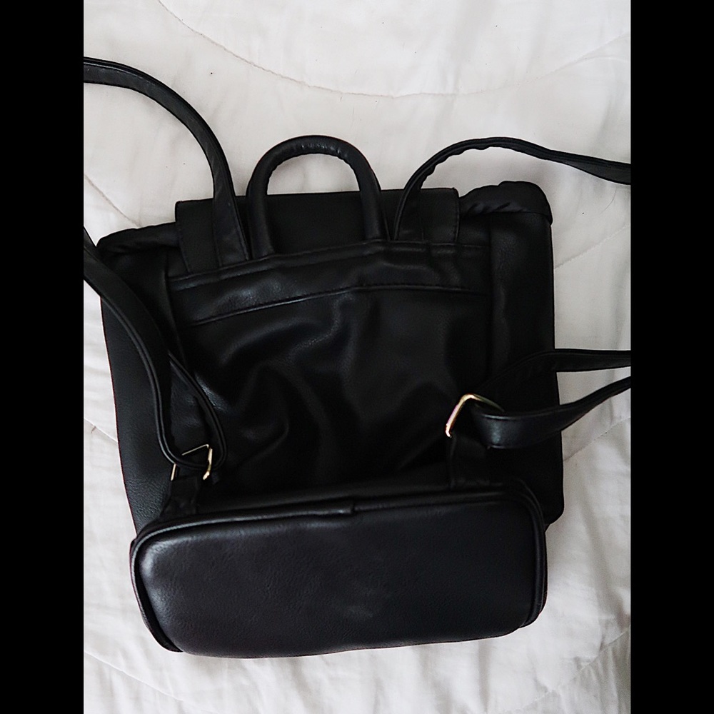 Black Mini Backpack - Picture 2 of 5
